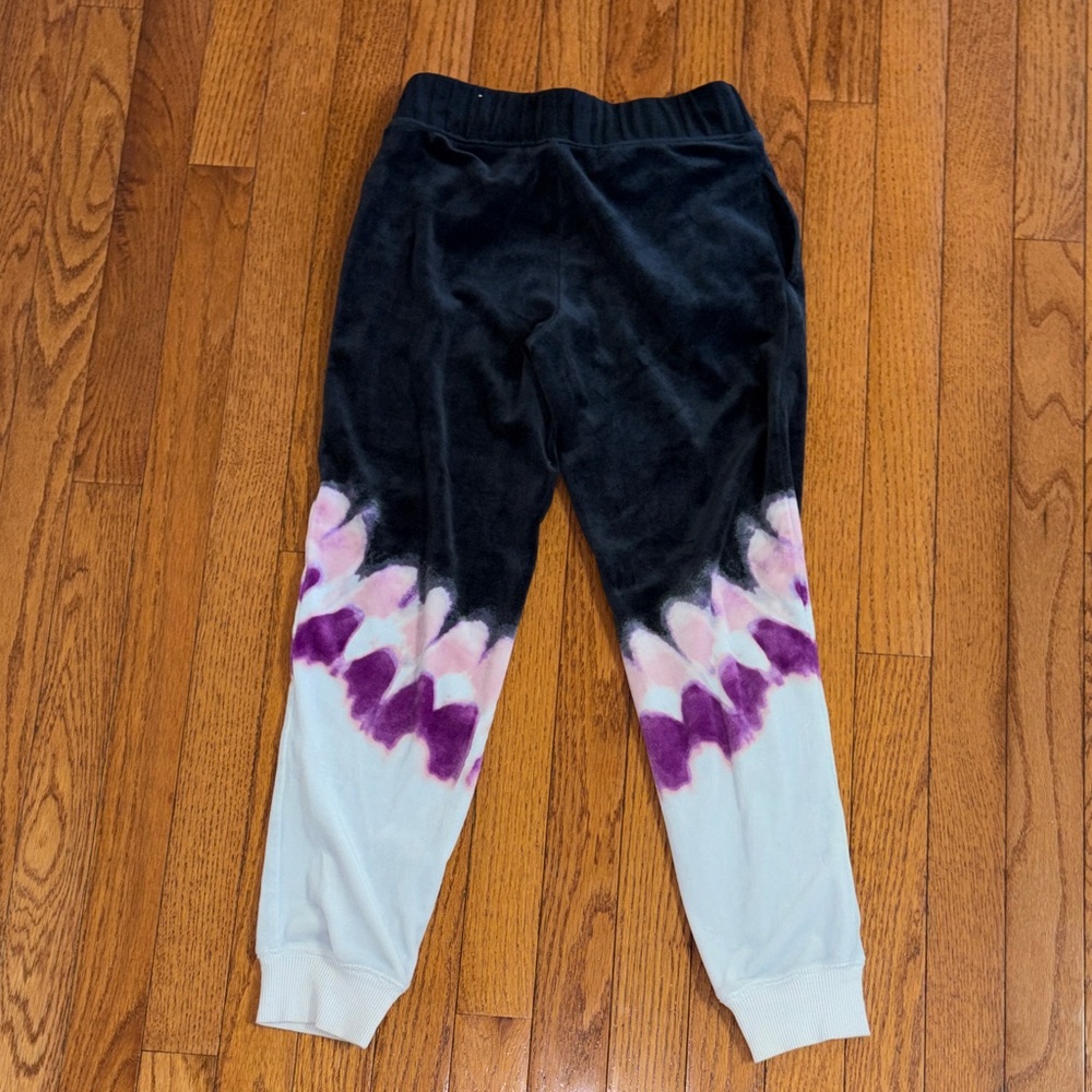 Justice Black and Purple Tie-Dye Joggers - Picture 6 of 7